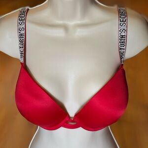 Victoria’s Secret Very Sexy Rhinestone Shiny Strap Push Up Bra 36DD